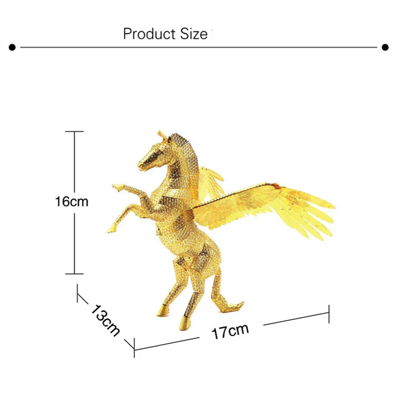 Fly Horse 3D металлическая головоломка Pegasus модель DIY 3D лазерная резка головоломка модель нано Головоломка Детские подарки игрушки экшн-фигурка аудит