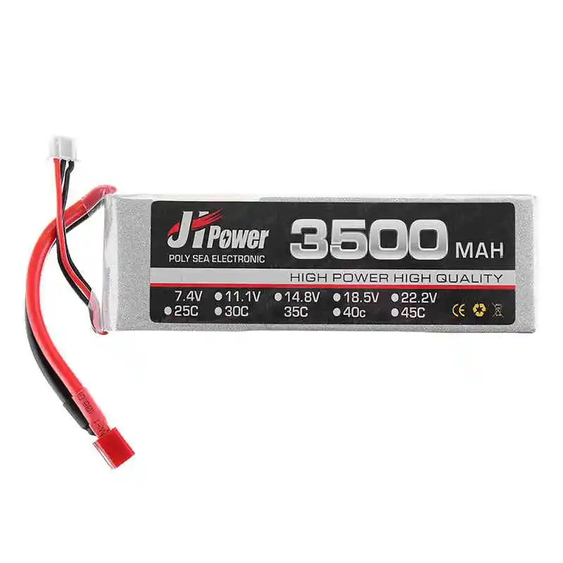 JH RC автомобиль Lipo батарея 3500mah 2S 35C 7 4 v батареи T/TX60 разъем для 1/10 модель автомобиля