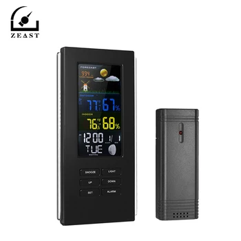 

TS-74 Remote Precision Wireless Digital Thermometer Backlight Display Indoor Outdoor Temperature Clock Weather Station EU Plug