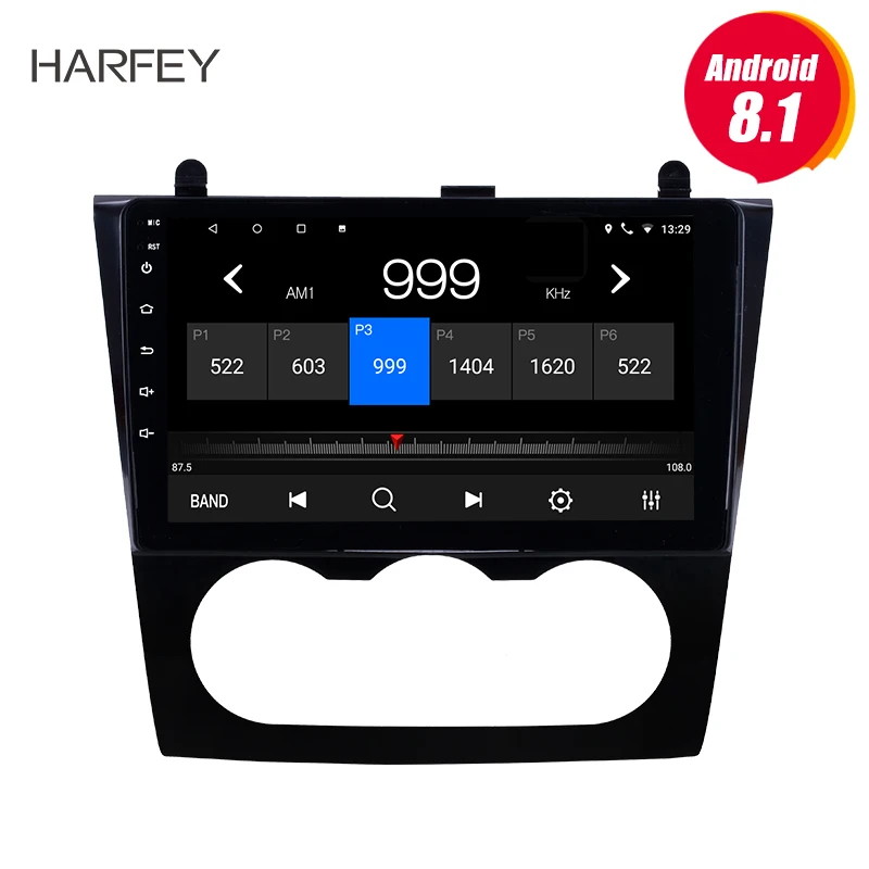

Harfey Android 8.1 Multimedia Player with GPS Nav Radio 9" for Nissan Teana ALTIMA Manual A/C 2008-2012i WIFI Digital TV SWC TPM