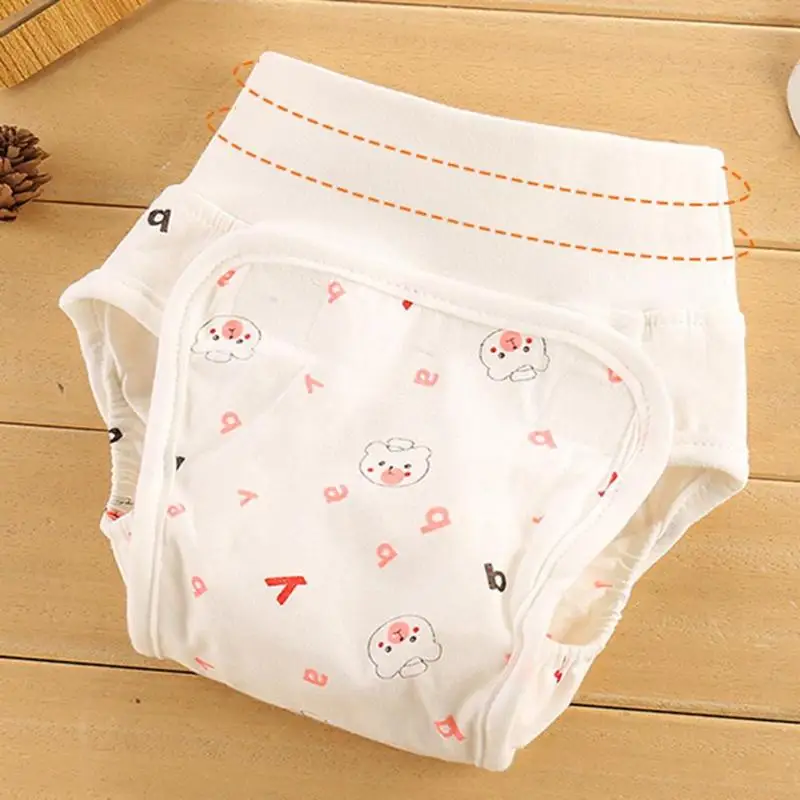 Pure Cotton Baby Reusable Nappies Diapers Waterproof Washable Infant