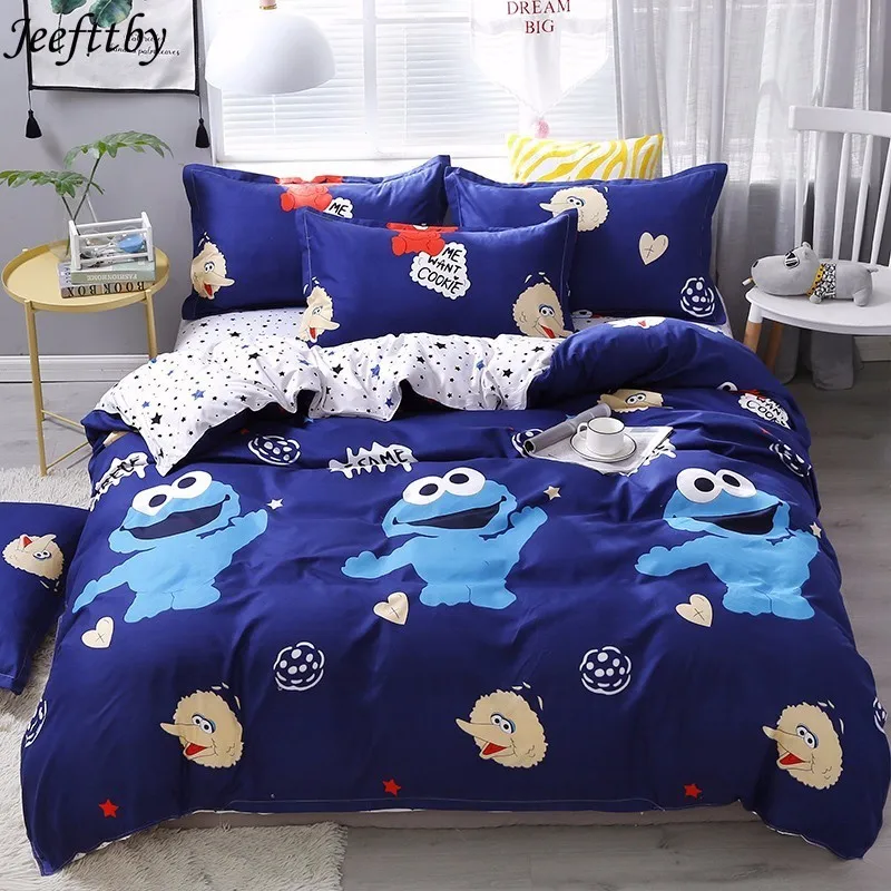 

American Style Bedding Set 3/4pcs Bed Linens Home Textile Duvet Cover Classic Bedclothes Modern Sheet Pillowcase King Bedset