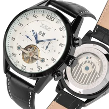Luxury Automatic-self-wind Watch All Black Dual Time Mechanical Wrist Watches Fashion Stainless Steel Skeleton Male Gifts Luxury Automatic-self-wind Watch All Black Dual Time Mechanical Wrist Watches Fashion Stainless Steel Skeleton Male Gifts