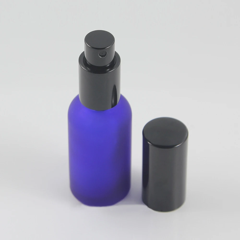 

Refillable glass bottle 30 ml perfume bottle with pump and aluminum lid, 1 oz oil pump sprayer