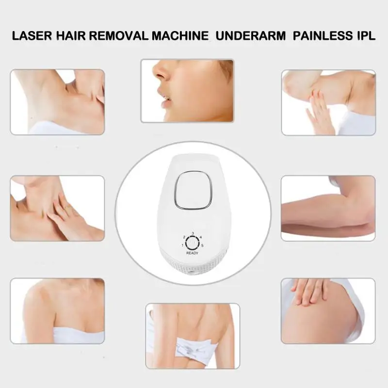 Laser Hair Removal Machine Body Facial Underarm Painless IPL Photon Shaving Hair Device 2019 gift box