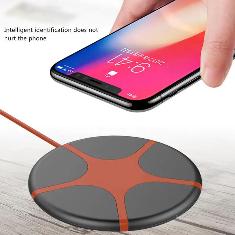 

QI Standard M1 Wireless Charger Universal Intelligent Sensor Mobile Phone Charger With Charging Cable For IPhone X Samsung S9