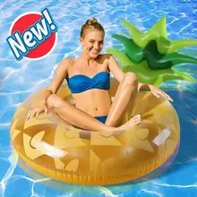 Надувной плавательный круг ананаса для взрослых плавательный матрац плавающая кровать негабаритное крепление надувная кровать