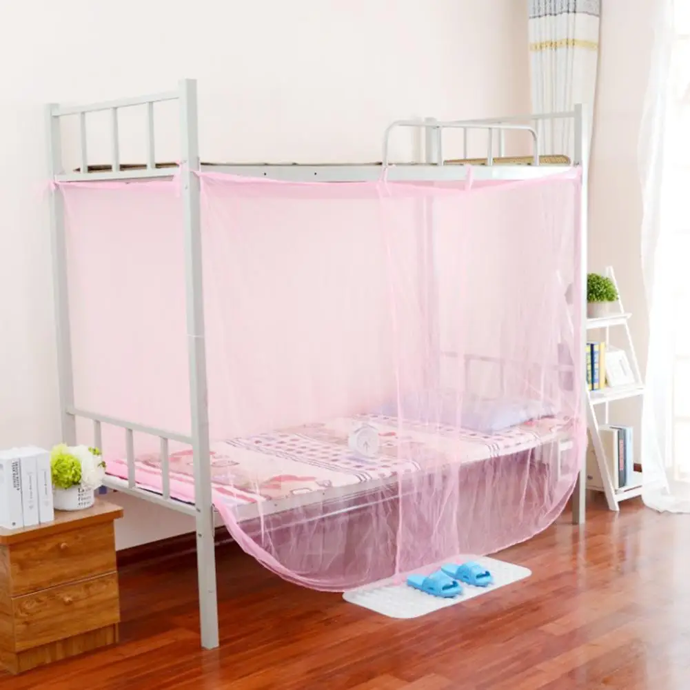 4 Corner Post Bed Canopy Mosquito Net for Student Dormitory White Mosquito Netting Twin Full Queen Size Netting Full Mosquito Net