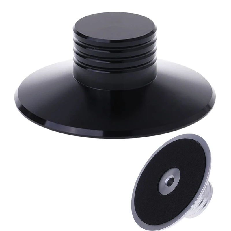 Lp Виниловый проигрыватель сбалансированный металлический диск стабилизатор вес зажим проигрыватель Hifi(черный