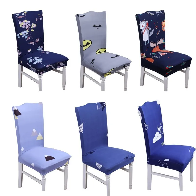 

Spandex Elastic Stretch Slipcovers Chair Cover Kitchen Dining Room Slipcover Seat Cover With Backrest Removable Seat Case