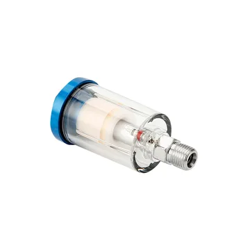 

1 Pair 1/4'' Air Mini Filter Water Trap Spay Paint Special Water Oil Separator In-Line Air Pressure Regulator Spray Air Line