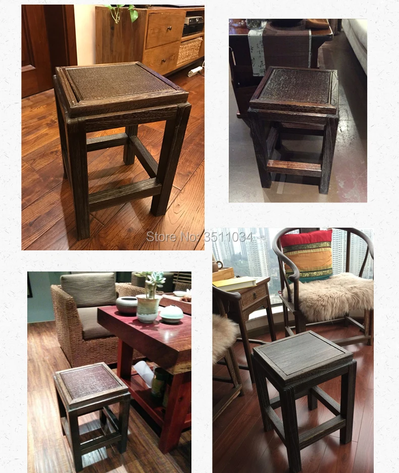 Japanese Antique Wooden Stool Chair Paulownia Wood Small Asian Traditional Furniture Living Room Portable Stand Stool Japanese Antique Wooden Stool Chair Paulownia Wood Small Asian Traditional Furniture Living Room Portable Stand Stool