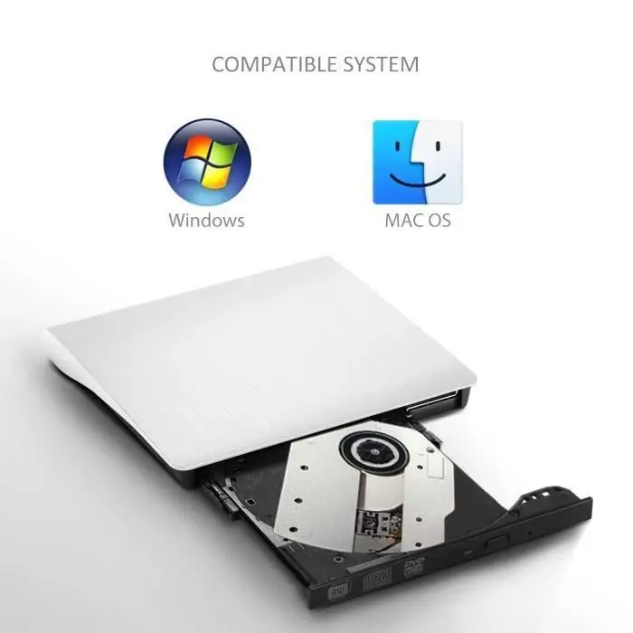 

Brushed USB 3.0 pop-up external drive DVD burner universal external laptop PC Notebook Optical Drive
