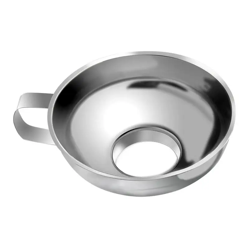 

Stainless Steel Wide Mouth Canning Funnel With Large Diameter For Packaging Food Pickles Fruit Jam Sausages