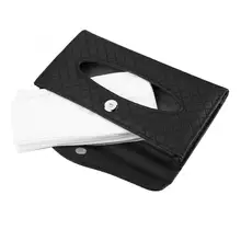 Автомобильный тканевый ящик из искусственной кожи автомобильный бумажный ящик солнцезащитный козырек бумажное полотенце коробка для салфеток повесить органайзер для хранения черный автомобиль-Инструменты для укладки