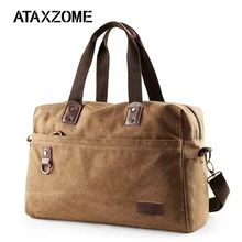 ATAXZOME холст сумка высокого качества мягкой дышащей унисекс дорожная сумка для ноутбука независимый слой сумка большой емкости деловая поездка сумка