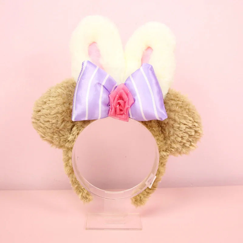 

Kawaii Duffy Bear Violent Rabbit Plush Toys Cute Soft Stuffed Animals Dolls Girls Hair Hoop Headband For Children Gifts