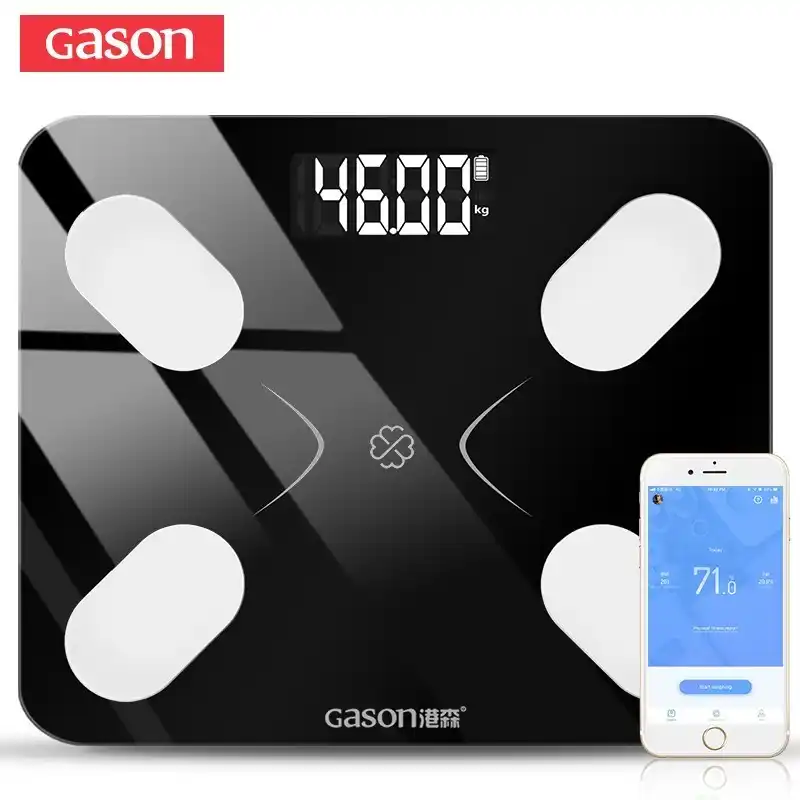 LCD Digital Smart Voice Bluetooth APP Electronic Scales Body Weight Fat Balance