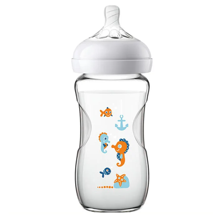 

Philips Avent SCF672 / SCF674 Baby Wide-Bore Glass Nursing Bottle Food Grade Material Pacifier Nursing Bottle Feeding 0-6 Months