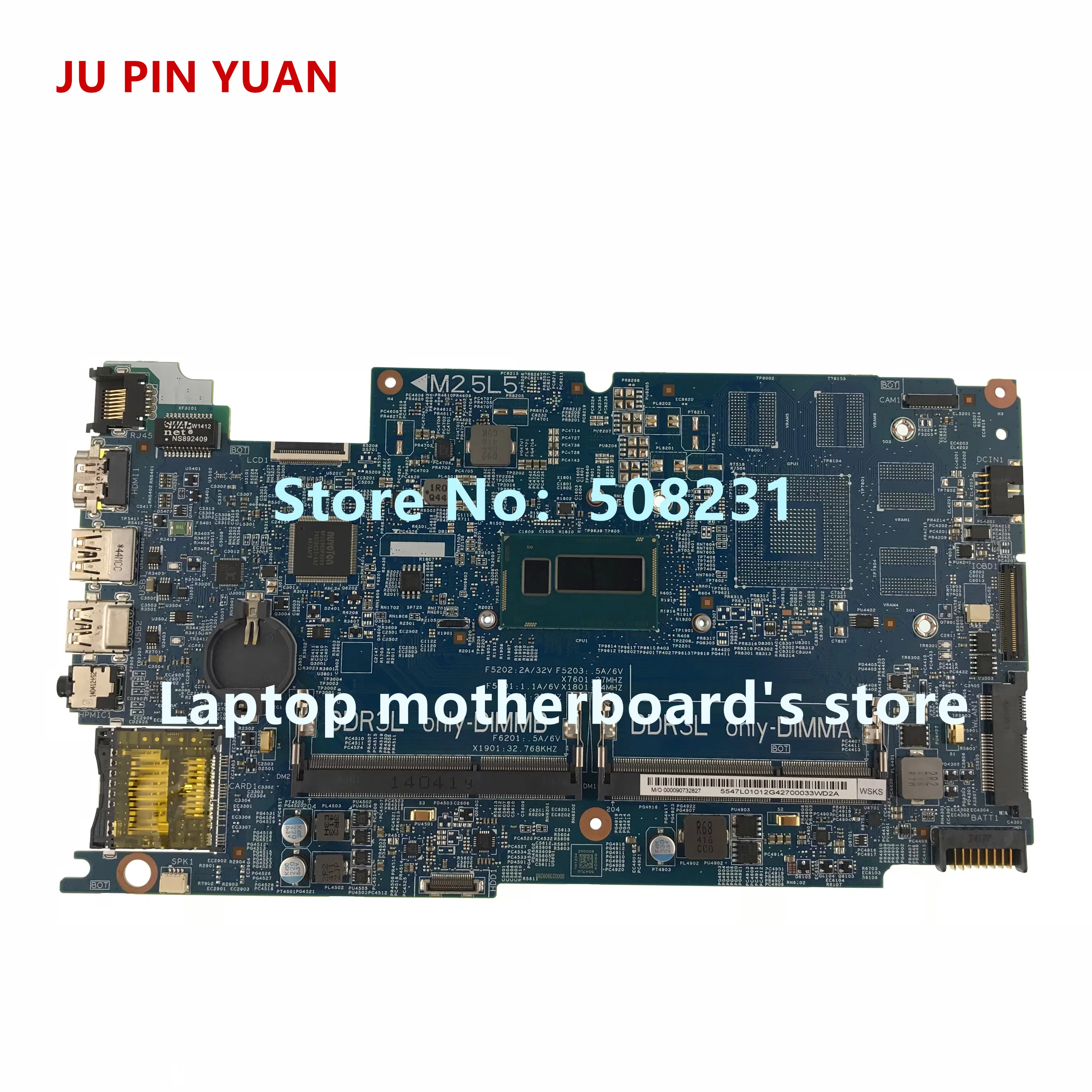Материнская плата Ju pin yuan CN 0C8YDH C8YDH для Dell Inspiron 7537 15 материнская ноутбука с I7 4500U ЦП