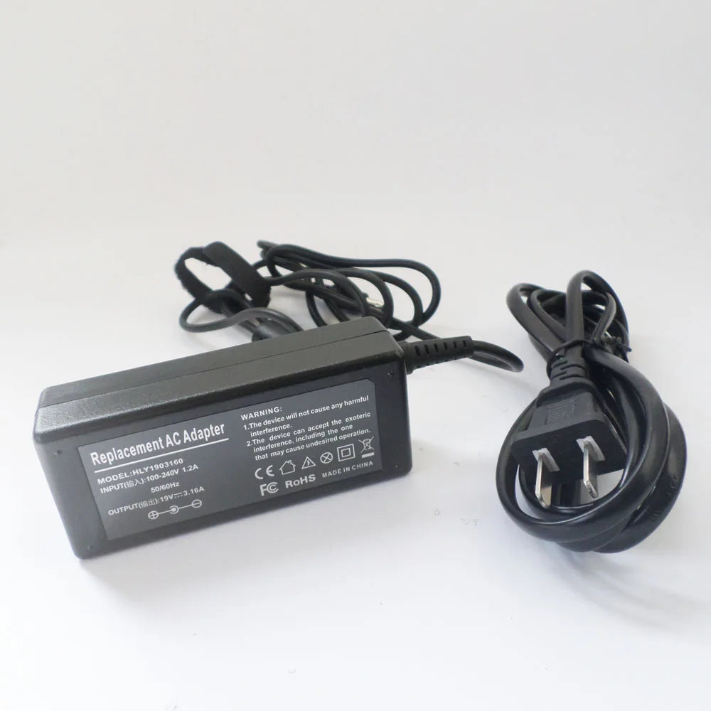 

60w AC Adapter For SAMSUNG NP305V5A-A05US R25 R18 R700 R18 R58 R39 R40X1 X22 X11 19V 3.16A Power Supply Cord Battery Charger new