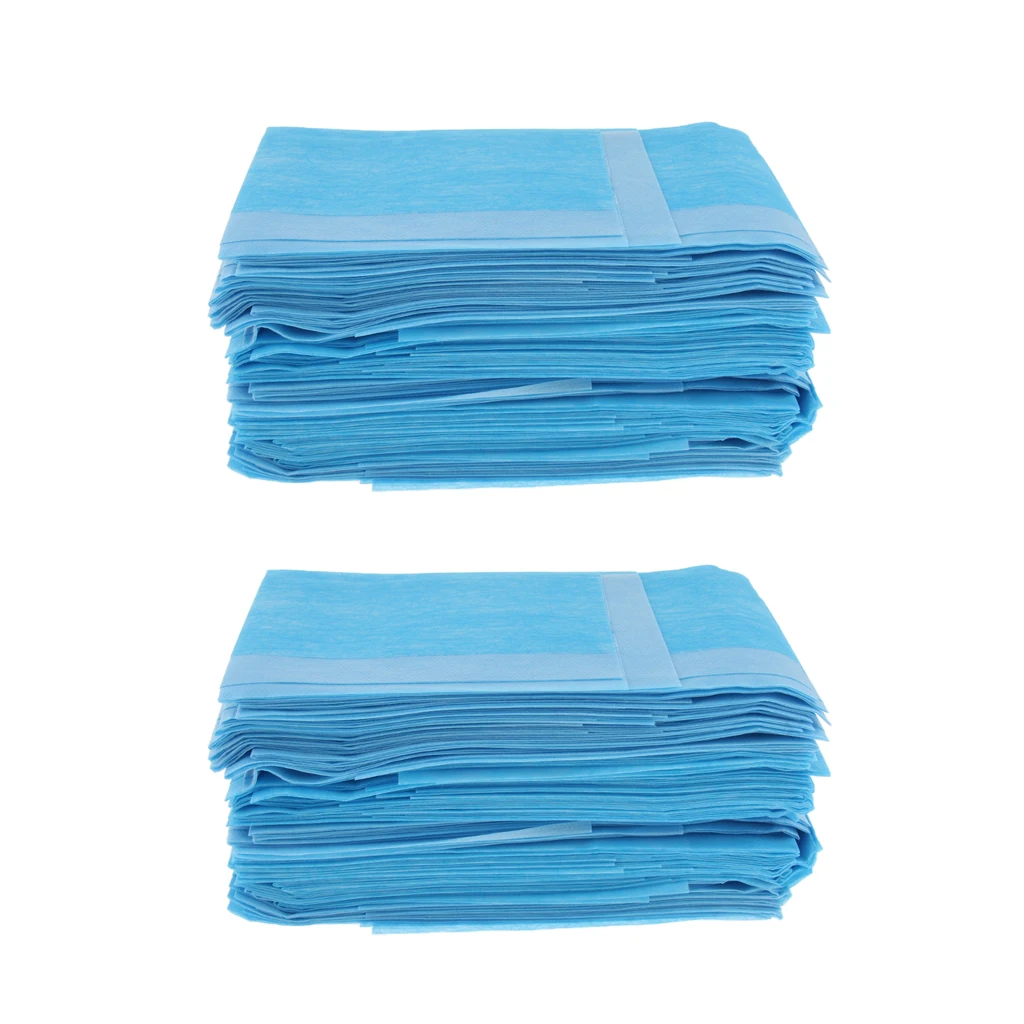 

120 Pieces Blue Disposable Incontinence Underpad Non-Slip Mattress Protectors