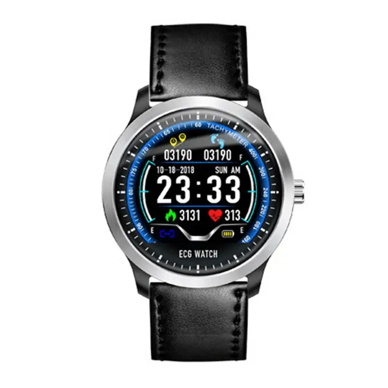 

N58 ECG Smartwatch Men Smart Watch Support Electrocardiogram Measurement 3D UI Multisport Fitness Tracker Stainless Steel Watch