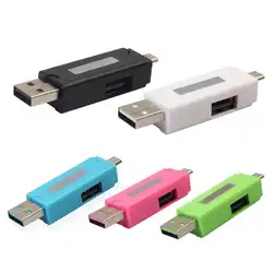 Micro USB TF считыватель карт OTG адаптер USB2.0 концентратор разъем для ПК смартфон