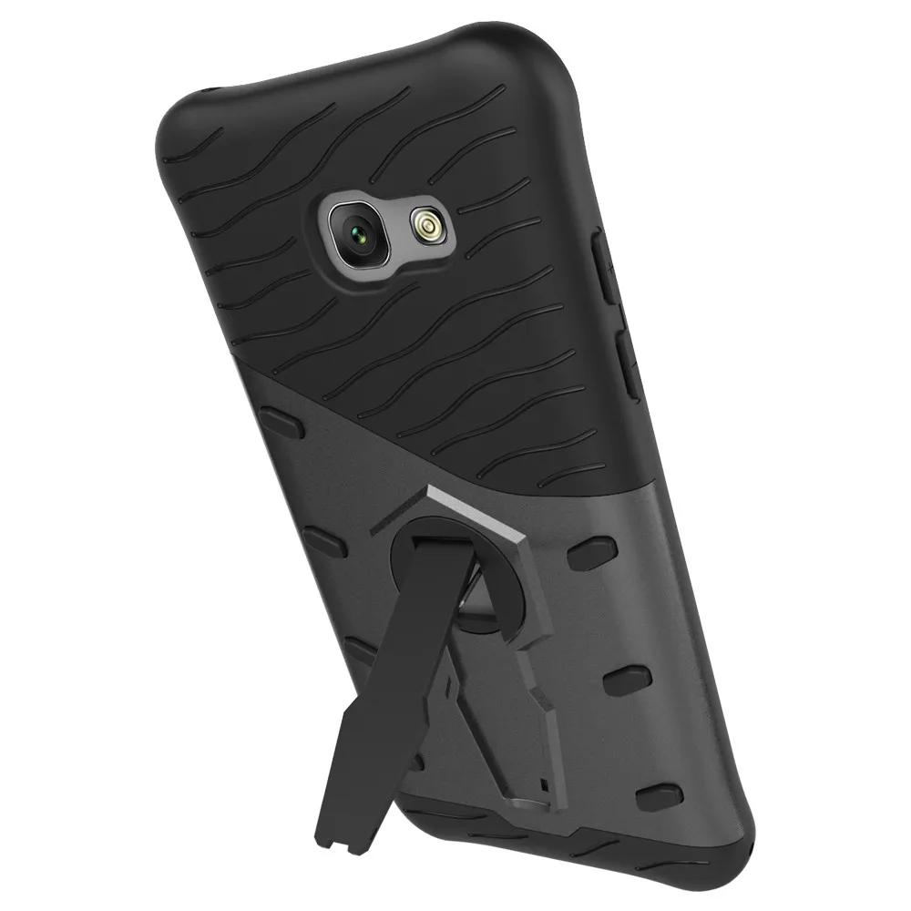 

mobile cell phone Sniper Hybrid Robot Armor ShockProof 360 Kickstand Back Soft Case Cover For samsung galaxy a5 2017