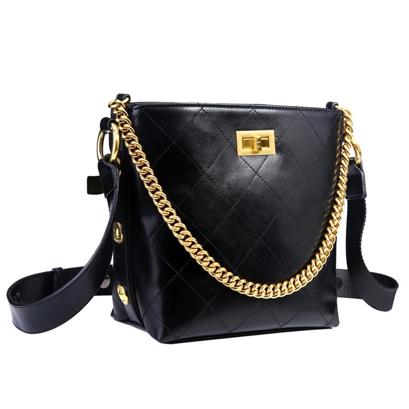 

Women'S Shoulder Bag Large Chain Handbag Pu Leather Ladies Handbag Shopping Bag