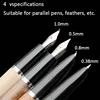 Jinhao Wood Fountain Pen 0.38/0.5/0.8mm Iridium Vulpen Writing Pluma Feather Parallel Pen Office School Art Supplies Stylo ► Photo 2/6