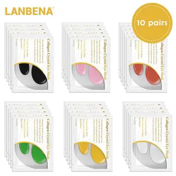 

10 Pairs 24 K Gold Eye Mask Collagen Face Care Ageless Anti Aging Eye Bags Dark Circles Moisturizing Skin Care