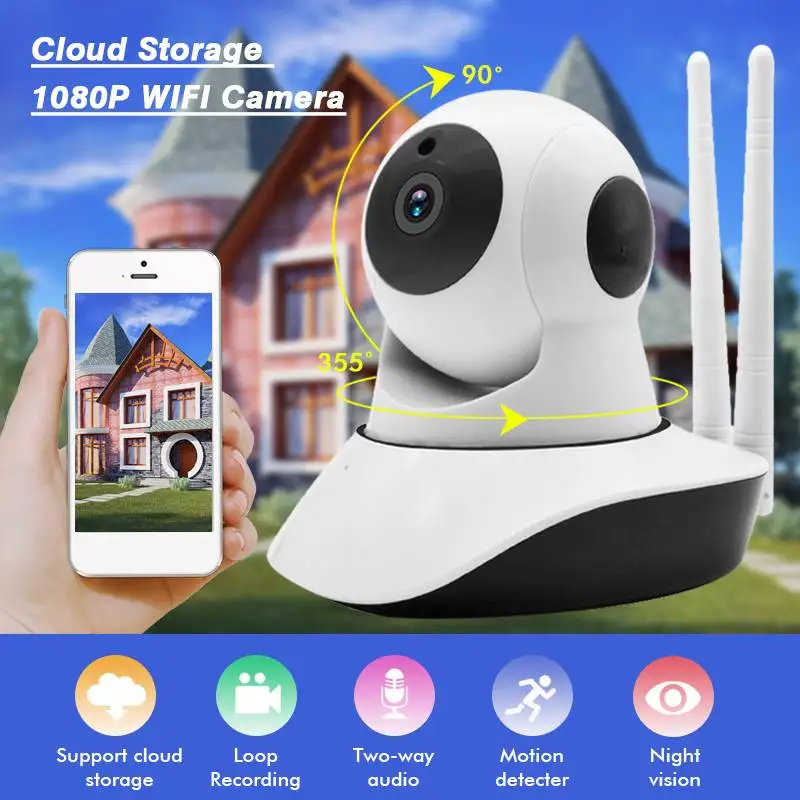 

Home Security IP Camera Wi-Fi Wireless Mini Network Camera Surveillance Wifi HD 1080P Night Vision CCTV IP Cam Baby Monitor