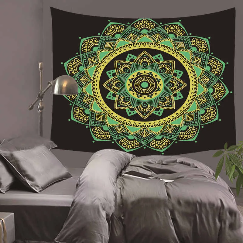 

Indian Mandala Tapestry Wall Hanging Sandy Beach Throw Rug Blanket Camping Tent Travel Mattress Bohemian Sleeping Pad Tapestry