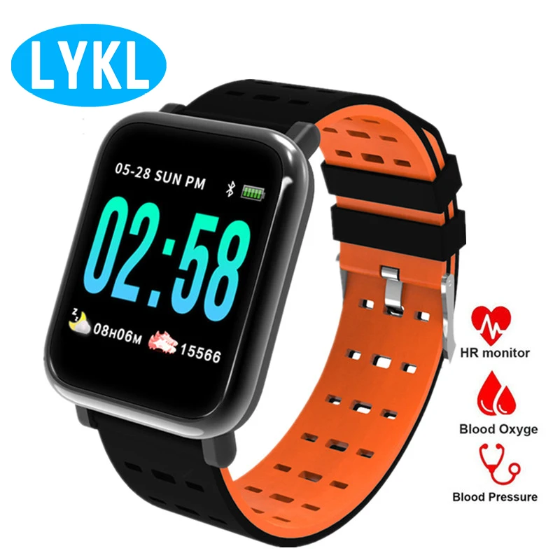 

LYKL A6 Smart Wristband Watch Activity Fitness Tracker Bracelet Heart Rate Monitor Blood Pressure Smart Band for IOS Android