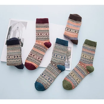 

Men Wool Rabbit Hair Comfortable Warm Winter Thick Socks Retro Style Top Quality