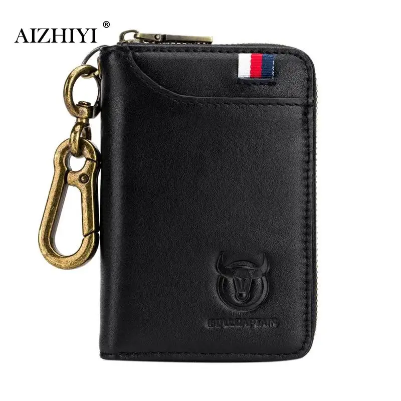 mediakits.theygsgroup.com : Buy BULLCAPTAIN Card Holder Bags Keychain Men Soft Leather Coin Purse Business ...