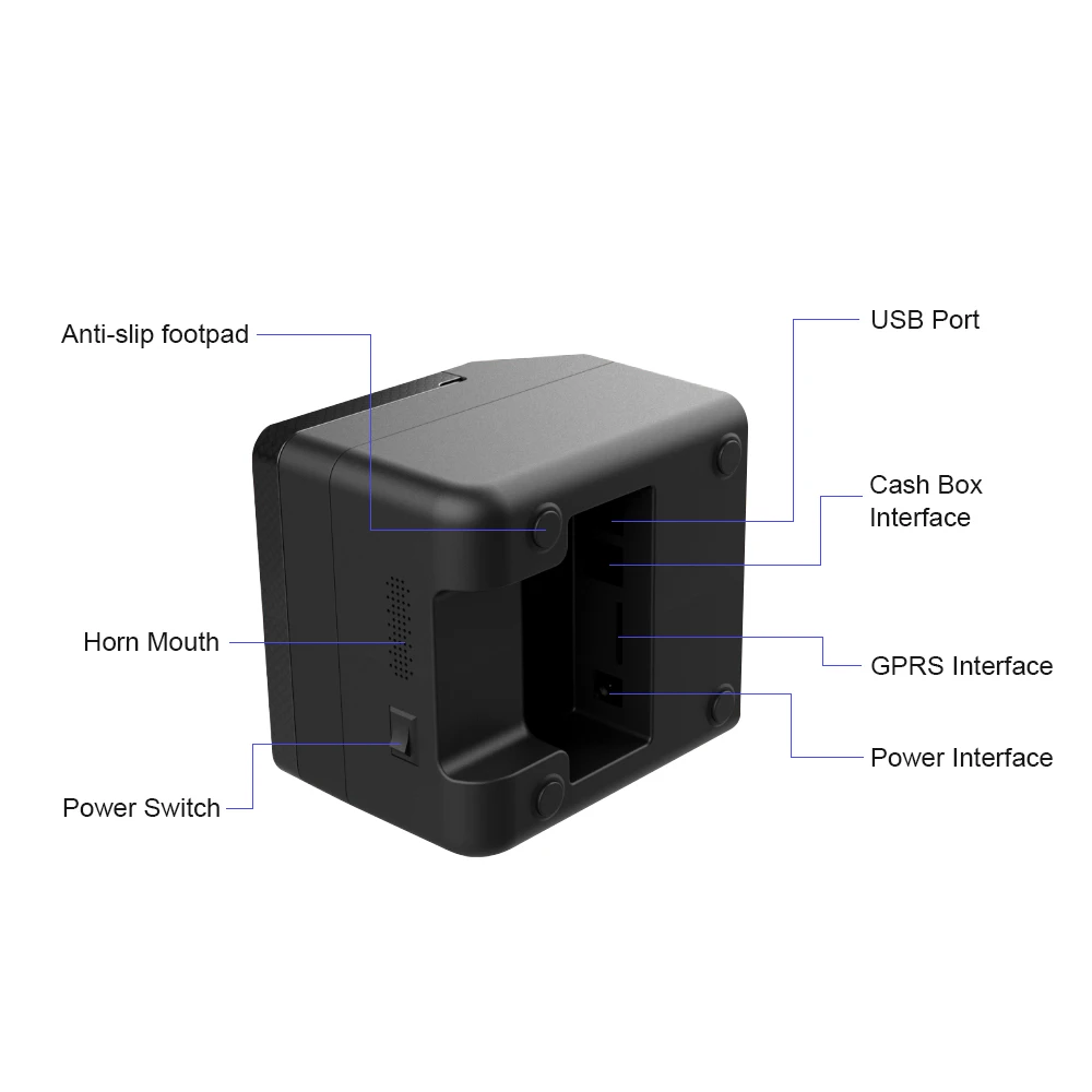 BT تسمية طابعة USB عالية الجودة الحرارية استلام الطابعات Qr رمز لاصق الباركود طابعة التسمية لاصقة 58 مللي متر الاتحاد الأوروبي المملكة المتحدة ا...