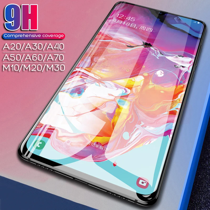 

9H Full Protective Glass For Samsung Galaxy A10 A20 A30 A40 A50 A60 A70 A80 Screen Protector Tempered Glass For Samsung M10 M20