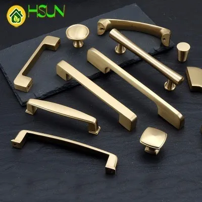 النحاس النقي مقبض دولاب خزانة مقبض الباب اليد الذهبي الكامل النحاس مقبض خزانة بوابة النحاس الصلبة مقبض