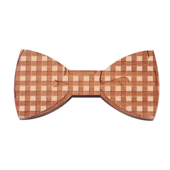 

Wood Bow Ties For Men Wooden Mens Bow Ties for Wedding Party Yarn Butterfly Design Necktie small square