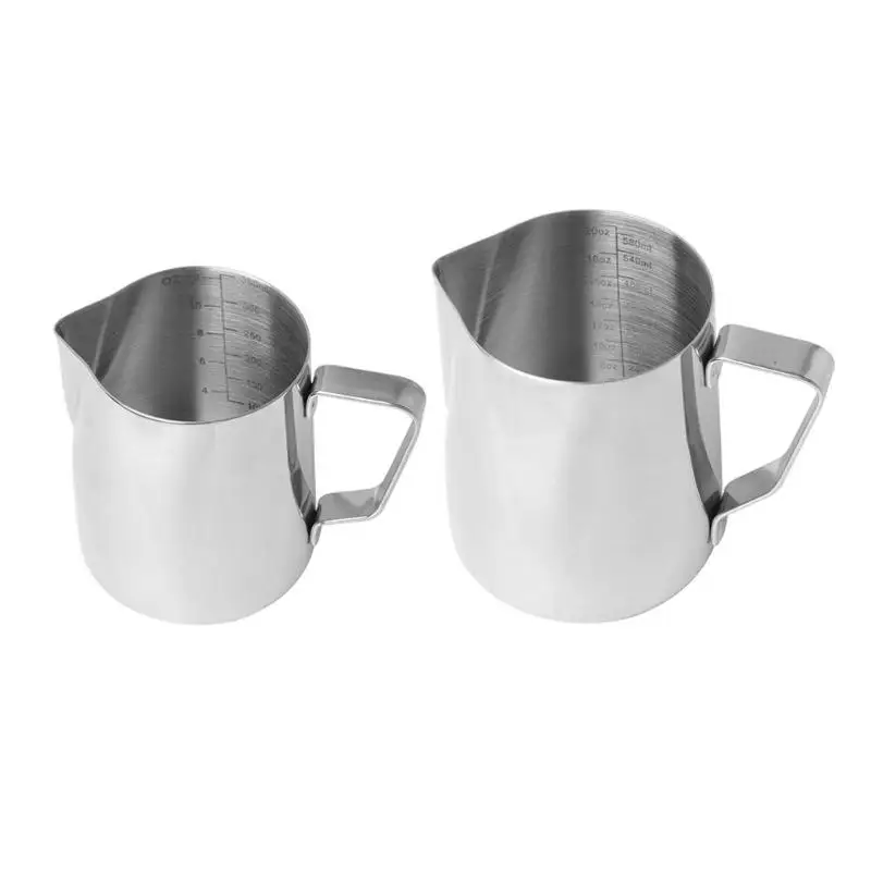 

3OZ/5OZ/8OZ Stainless Steel Coffee Milk Frothing Jug Waist Shape Espresso Coffee Pitcher Barista Craft Kitchen Accessories