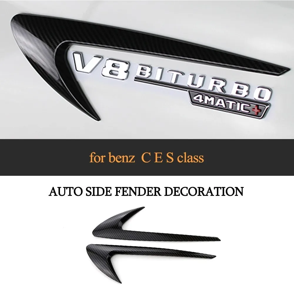 

Car Side Body Vent Fender Trim Emblem Badge Sticker For Mercedes BENZ E Class W213 E400 E300 E43 E63 2017 2018 2019