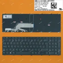 Великобритания QWERTY клавиатура для hp Probook 450 G5 455 G5 470 G5 ноутбука, черная рамка черный, No Backlit