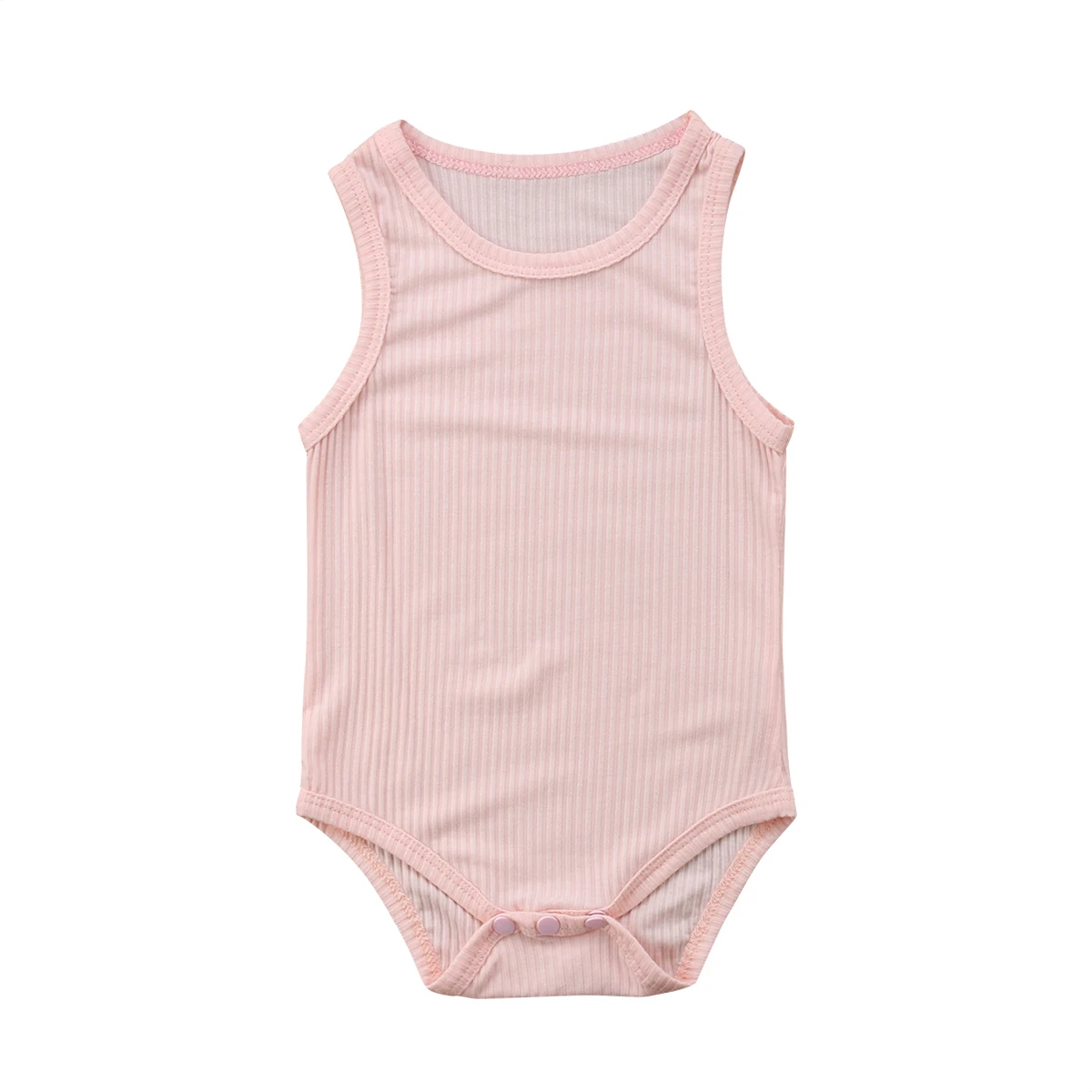 

Newborn Baby Girls Boys Cotton Sleeveless Romper Jumpsuit Outfits Solid Clothes baby Clothing