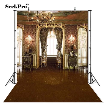 

Thin Vinyl luxury aristocrat curtain baby children Photo Backdrops Printed studio indoor professional Photographic Background