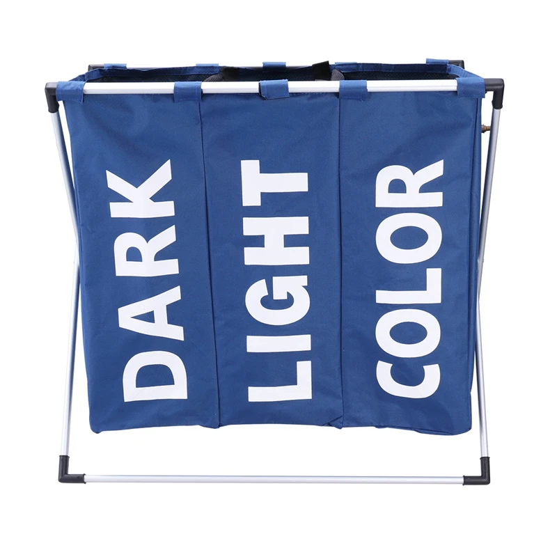 

Laundry Basket Collapsible Laundry Basket Storage Bag Dark Blue Oxford Hamper Three Format Clothing Storage Bag