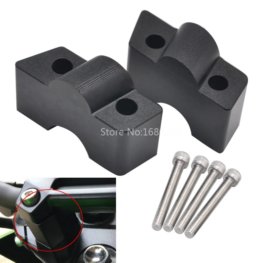Высота руля стояк Ручка Бар горе Зажим подходит для Kawasaki 09-16 ER-6N/ER-6F Ninja 650/650R 17-19 Z650 10-16 ниндзя 400