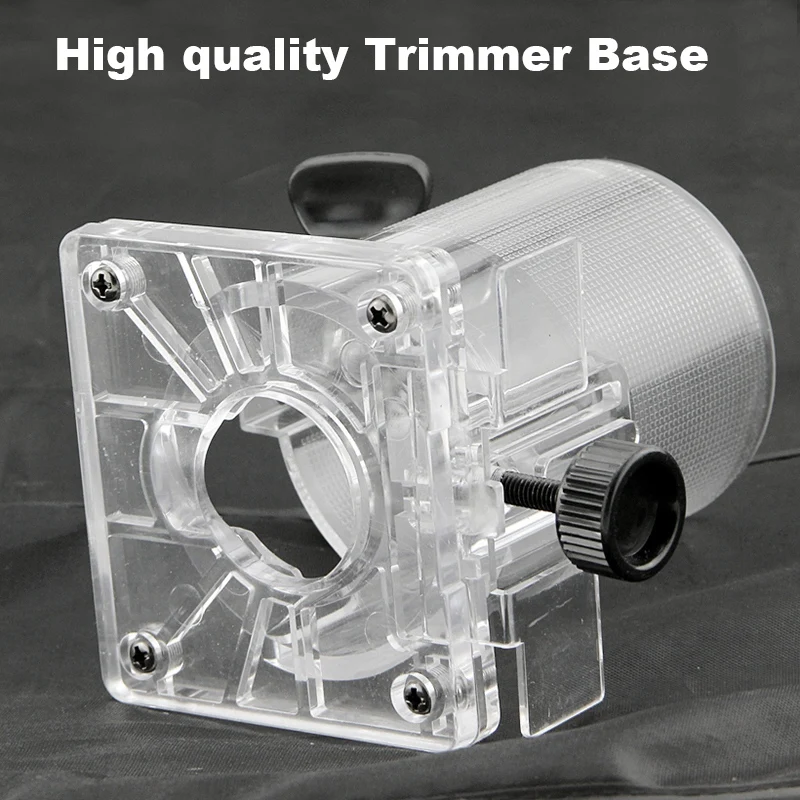  Woodworking Trimmer Accessories Hard Plastic Base Shield With 2 Knobs For Makita 3703 Electric Trim