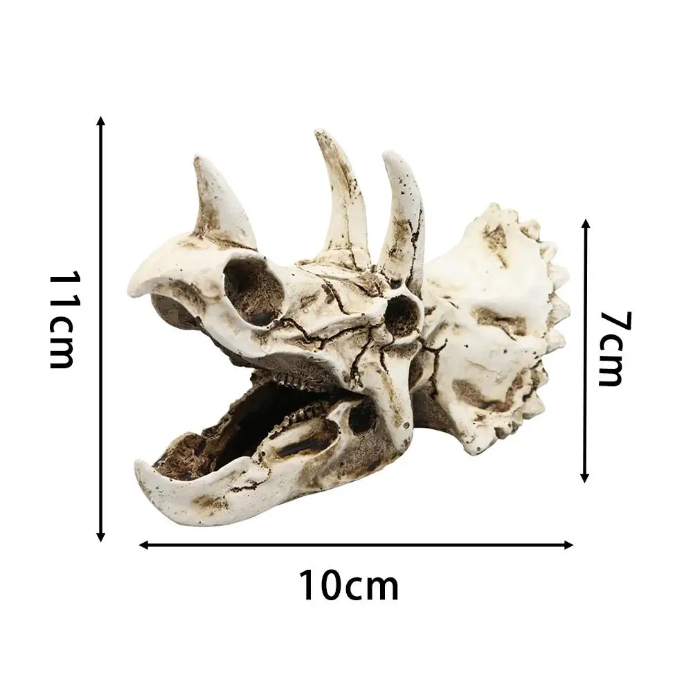 1 аппликации искусственный Декор Украшение Аквариум украшение в виде черепа Декор для аквариума пещера пейзаж питомец, рептилия аксессуары для дома